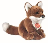 Teddy Hermann 90321 Reddish Brown Sitting Fox 20 cm Soft Toy | Lifelike design, carefully crafted details, from 18 months, washable, filling made with recycled polyester