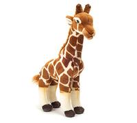 Teddy Hermann 90587 Giraffe standing 38 cm, cuddly toy with 75% recycled filling material