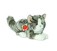 Teddy Hermann 90691 Cat 20 cm, cuddly toy with 75% recycled filling material