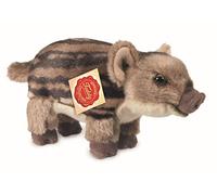 Teddy Hermann 90832 Wild Boar Piglet 22 cm Soft Toy | Lifelike design, carefully crafted details, from 18 months, washable, filling made with recycled polyester