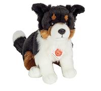 Teddy Hermann 91956 Dog Border Collie Tri-Color Sitting 11,8"/30 cm, Soft Toy, Plush Toy