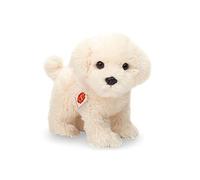 Teddy Hermann 91960 Dog Maltese Puppy Standing 23 cm Cuddly Toy Plush Toy with Recycled Filling