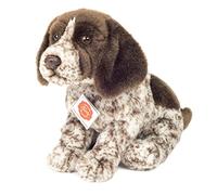 Teddy Hermann 91968 German Wirehaired Puppy 30 cm, Cuddly Toy, Plush Toy with Recycled Filling