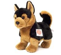 Teddy Hermann 91970 German Shepherd Standing 23 cm, Cuddly Toy with 75% recycled filling material
