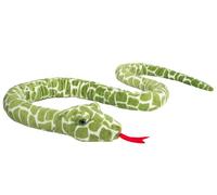 Teddy Hermann 92304 Snake green patterned 175 cm, cuddly toy