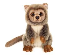 Teddy Hermann 92342 Mouse lemur sitting 21 cm, special edition "Teddy Hermann explained", cuddly toy with 75% recycled filling material