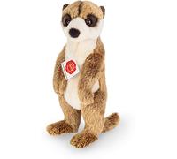 Teddy Hermann 92655 Meerkat standing 29 cm, cuddly toy with 75% recycled filling material