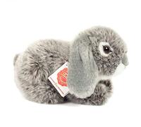 Teddy Hermann 93728 Grey Lop-Eared Rabbit 18 cm Soft Toy | Extra-soft premium plush, carefully detailed, from 18 months, washable, filling made with recycled polyester