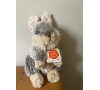 Teddy Hermann 937784 Bunny Sitting Grey 7,9"/20 cm, Soft Toy, Plush Toy