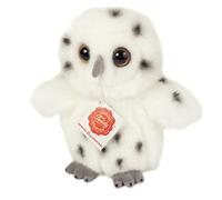 Teddy Hermann 94172 Snowy Owl 16 cm Soft Toy | Extra-soft premium plush, carefully detailed, from 18 months, washable, filling made with recycled polyester