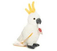Teddy Hermann 94177 Cockatoo 23 cm, Cuddly Toy, Sustainable Plush Toy with Recycled Materials