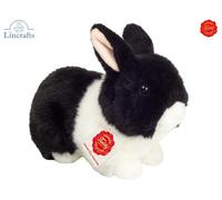 Teddy Hermann Black/White Rabbit 93734 Plush Soft Toy Lincrafts UK Est.1993