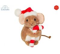 Teddy Hermann Christmas Mouse with Candy Cane Plush Soft Toy Gift 94616 BNWT