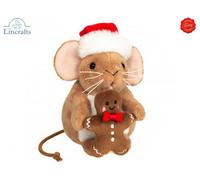 Teddy Hermann Christmas Mouse with Gingerbread Plush Soft Toy Gift 94622 BNWT