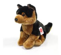Teddy Hermann 91946 Shepherd Dog Puppy sitting 30 cm, cuddly toy with 75% recycled filling material