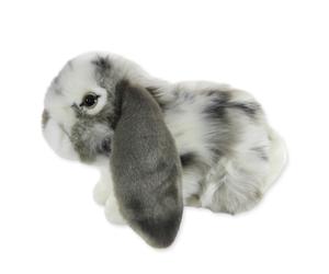 Teddy Hermann Grey & White Lop Ear Bunny 93797 Plush Soft Toy Rabbit Teddy Gift