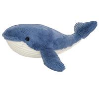 Teddy Hermann "Herzekind" 93954 Walfisch Waltraud 44 cm, cuddly toy with 75% recycled filling material