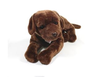 Teddy Hermann Plush Soft Toy Plush Puppy Dog Chocolate Labrador 91988