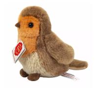 Teddy Hermann 94171 Robin 15 cm, Cuddly Toy, Plush Toy with Recycled Filling