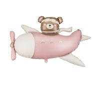 Its a Girl Baby Shower Balloon PartyDeco 37 x 24 Inch - Foil Balloon for Welcome Baby & Newborn Decorations, Pink Bear Design