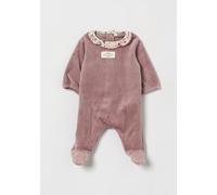 TEDDY & MINOU Boy's Velvet Onesie with Peter Pan Collar and Feet - Size: 1M - unisex