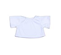 Teddy Mountain WHITE T-SHIRT FITS 8" 20CM BUILD A BEAR FACTORY BEARS AND ANIMALS