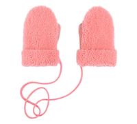 Teddy Peau Lainée Merinos Mittens - Children's Collection Pink 3/4 years