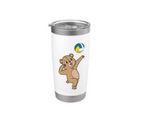 Teddy Plays Volleyball Stainless Steel Insulated Tumbler