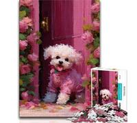 Teddy Puppy 1000 Piece Jigsaw Puzzles for Adults,Challenging Family Activity Games DIY Toy for Home Wall Decor Gifts (38x26cm)