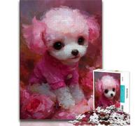 Teddy Puppy 1000 Piece Jigsaw Puzzles for Teenagers,Toys Educational Games Stress Relieving Suitable for Desktop Decoration (38x26cm)