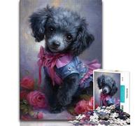 Teddy Puppy Jigsaw Puzzles for Teenagers 1000 Pieces,Challenging Game And Family Play with Fully Interlocking Randomly Shaped Pieces 38x26cm