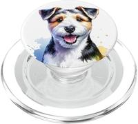 Teddy Roosevelt Terrier Dog Watercolor Artwork PopSockets PopGrip for MagSafe