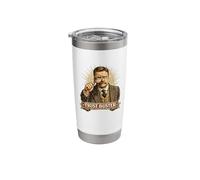 Teddy Roosevelt Trust Buster American History Stainless Steel Insulated Tumbler