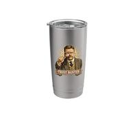 Teddy Roosevelt Trust Buster American History Stainless Steel Insulated Tumbler
