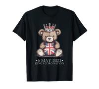 teddy Royal bear King's Coronation. Union Jack Charles T-Shirt