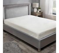 Teddy Sherpa Fleece Fitted Sheet Bed Sheets Cosy Warm Cream King