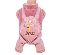 Teddy, Small and Medium-Sized Dog, Dog, Teddy Bear, pet cat, Thick and Warm Four Legged Clothes and Supplies, Flower Pants