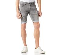 Teddy Smith Men's Scotty 3 REG Sweat Denim Bermuda Shorts, Grey, 30