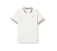 Teddy Smith Pique Polo Straight Fit - PASIAN MC, White Ivory Heather One, L