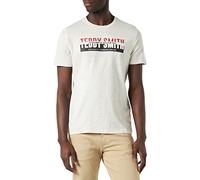 Teddy Smith T- Gordon MC Jersey T-Shirt, White Ivory China, M for Men, White Ivory China, M