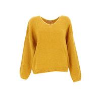 Teddy Smith Women's P-Molly Pullover Sweater, Gold Ochre, XS