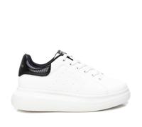 Teddy Smith Women's White/Black Sneakers Gold Ladies, white, 6 UK