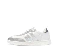 Teddy Smith Women's White/Silver Sneakers Plata, white, 7 UK