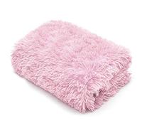Teddy SOFT & SNUG Fur Throw Blanket With Reversible Plain Sherpa Teddy Fleece Luxury Fluffy Fur Throw Blanket (Soft & Snug Throw Pink, 150 x 200 CM)