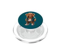 Teddy Street Bear With Cool New Sneakers For Girls and Boys PopSockets PopGrip for MagSafe