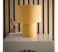 Teddy Velvet Table Lamp Available in Red Yellow or Navy Perfect Blend of Texture, Warmth, and Modern Design (Yellow)