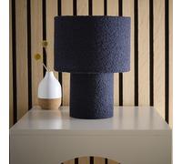 Teddy Velvet Table Lamp Available in Red Yellow or Navy Perfect Blend of Texture, Warmth, and Modern Design (Navy)