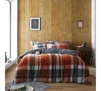Teddy Windsor Check Duvet Cover GAVENO CAVAILIA Orange Double