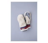 Teddy Wool Mittens Beige S