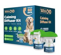 TeddyDo Calming Diffuser for Dogs | 2 Diffusers + 2x48ml Refills | 60-Day Double Pack with UK Plug | Helps Reduce Stress, Anxiety & Unwanted Behaviour | Safe Natural Dog Relaxation Aid